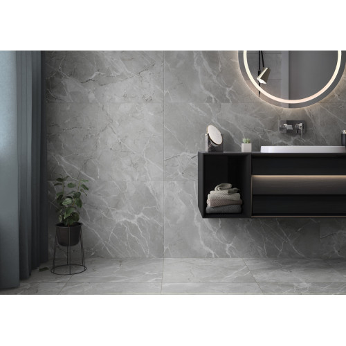 Керамогранит Vitra SilkMarble Бреча Серый МатR9 60x120