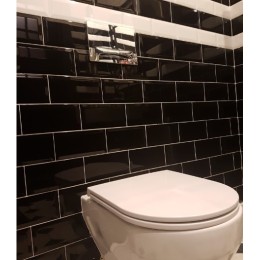 Керамическая плитка Biselado Negro Brillo 7.5x15 см