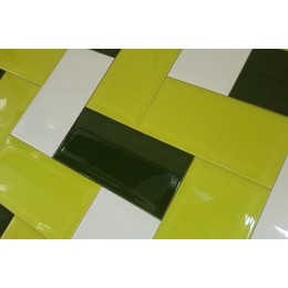 Керамическая плитка Biselado Pistacho Brillo 10x20 см