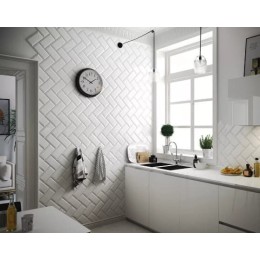 Керамическая плитка Biselado Blanco Mate (blanco mate biselado bx) 10x20 см