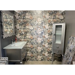 Керамическая плитка Gravity flow anthracite mt 40x120 см