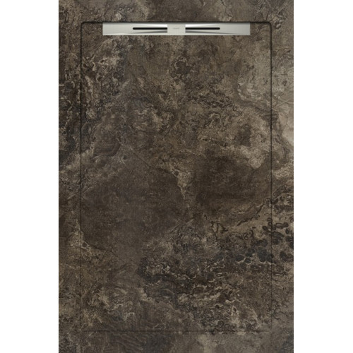 Душевой поддон Fossil Brown Slope Line 80x120