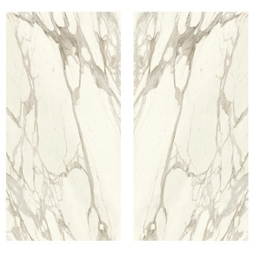 Керамогранит Неглазурованный Calacatta Borghini Polished Bookmatch 162x324 cm- 12mm ST