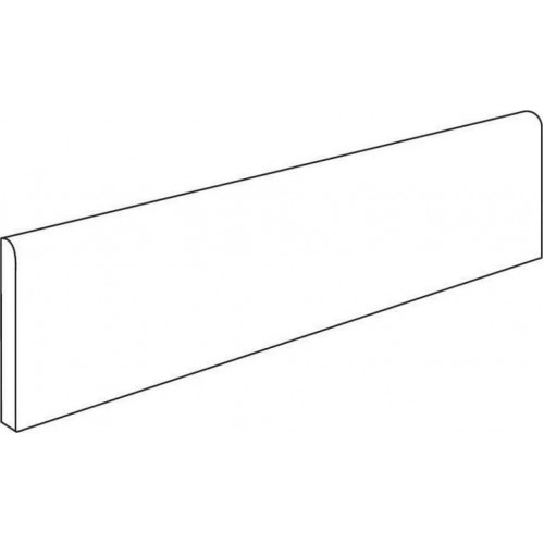 Керамогранит Неглазурованный Дрифт Вайт Плинтус 7,2х60