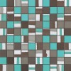 Настенная плитка глазурованная Dwell Turquoise  Mosaico Mix 30,5x30,5