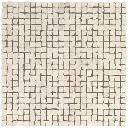 Marvel Stone Clauzetto White Tumbled Mosaic 30х30