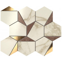 MARVEL Gold Hex Brown-Calacatta 25,1*29