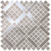 Настенная плитка глазурованная Marvel Pro Grey Fleury Diagonal Mosaic 30,5х30,5