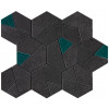 Керамогранит Неглазурованный Boost Tarmac Mosaico Hex Jade 25x28,5