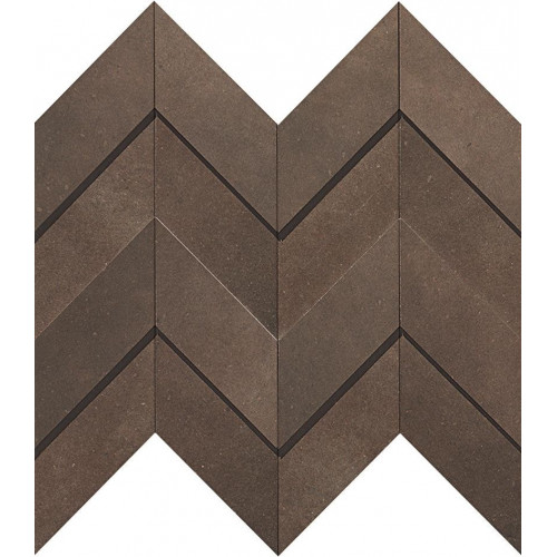 Керамогранит Неглазурованный Dwell Brown Leather Chevron 3D 30,8x35,1