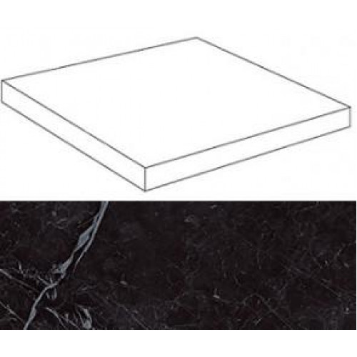 Керамогранит Неглазурованный Marvel Nero Marquina Scalino Ang. Dx