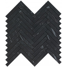 Marvel Stone Nero Marquina  Herringbone Wall 30,5x30