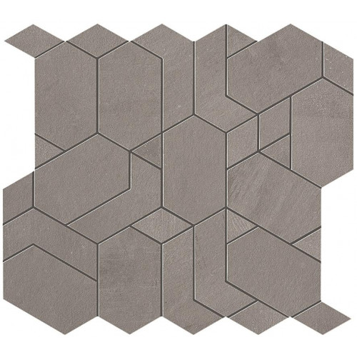 Керамогранит Неглазурованный Boost Grey Mosaico Shapes 31x33,5