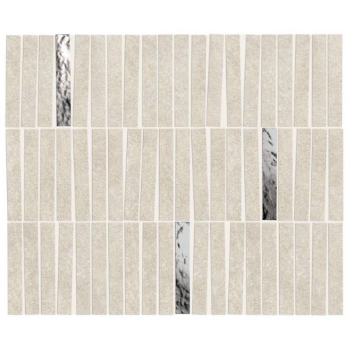 Мозаика Boost Mineral White Mosaico Domino Lux