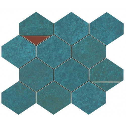 Настенная плитка глазурованная Blaze Verdigris Mosaico Nest