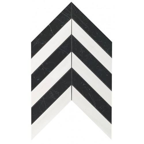 Настенная плитка глазурованная Marvel Stone Chevron Warm Wall 30,5x25